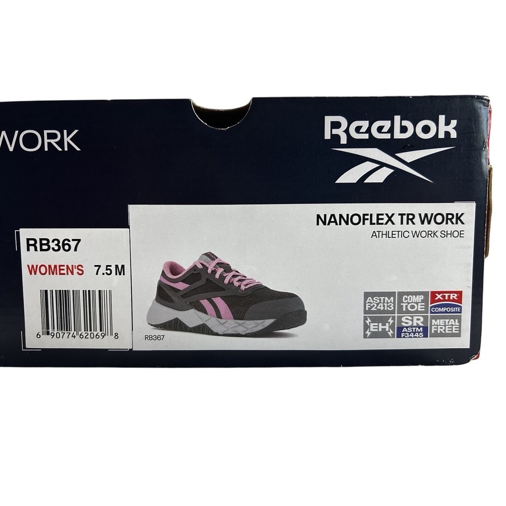 Reebok‎ Women's NANOFLEX TR Work Safety Shoe Size 7.5 RB367 - Picture 10 of 12